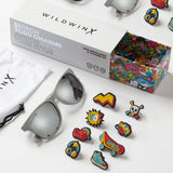 Childrenβs grey sunglasses & charm kit - Skate - My Little Thieves