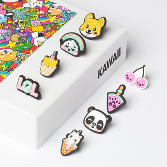 Childrenβs white sunglasses & charm kit - Kawaii - My Little Thieves