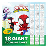 Crayola – 18 Giant Coloring Pages Spidey & His Amazing Friends – Coloring Book – Ages 3 Years +