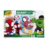 Crayola – 18 Giant Coloring Pages Spidey & His Amazing Friends – Coloring Book – Ages 3 Years +