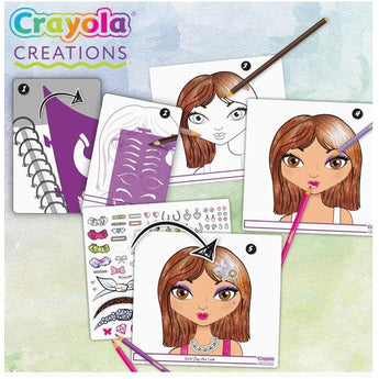 Crayola Creations Make Up Sketch Portfolio | Beauty & Fashion Design Book