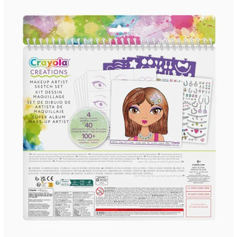 Crayola Creations Make Up Sketch Portfolio | Beauty & Fashion Design Book