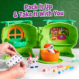 Crayola Scribble Scrubbie Pets Safari Treehouse, Toy Storage Case, Gift For Boys