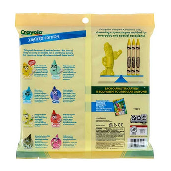 Crayola Tip Character Shaped Crayons, 8 Ct, Limited Edition Retired Crayon Color
