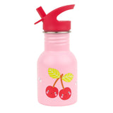 350ml Insulated Steel Water Bottle - Happy cherries