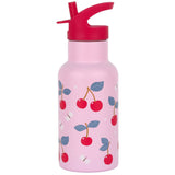 350ml Insulated Steel Water Bottle - Cherries