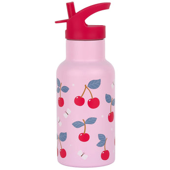 350ml Insulated Steel Water Bottle - Cherries