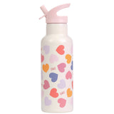 500ml Stainless Steel Water Bottle - Hearts