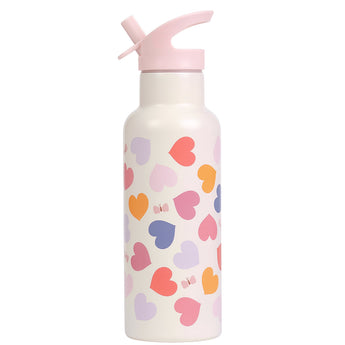 500ml Stainless Steel Water Bottle - Hearts
