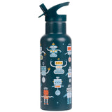 500ml Stainless Steel Water Bottle - Robots