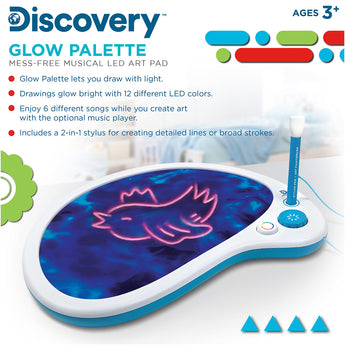 Discovery Kids Glow Palette Mess Free Musical Led Art Pad | Toys