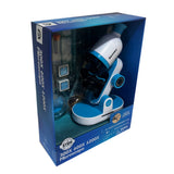 Discovery Kids 41-piece white and blue microscope set for early explorers, 300x-1200x magnification.