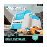 Discovery™ #MINDBLOWN Rock Tumbler Starter Kit – Stone Polishing Set with Rocks, Grit, Gem Case| STEM Science Project Kit for Kids & Beginners| Cool Toy for Boys & Girls Ages 8+