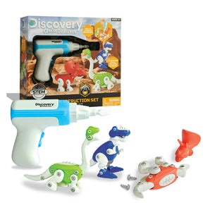 Discovery Mindblown Dinosaur Construction 90-Piece Action Set STEM Toy For Little Paleontologists