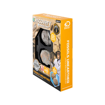 Discovery Mindblown Fossil Unearthed 2-Pack Mini Excavation Kit, with 5-pieces Unique And Natural Fossil