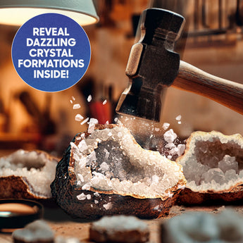 Discovery Mindblown STEM Toy Mystery Crystals Geode Excavation Science Kit 14pcs