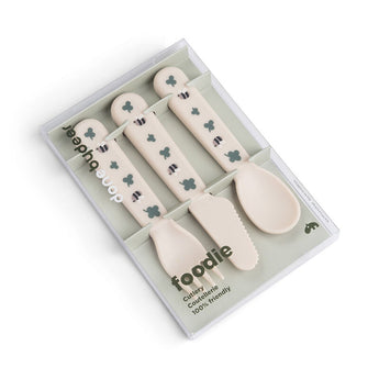 Done By Deer Foodie Cutlery Set Tiny Farm Sand | Cutlery