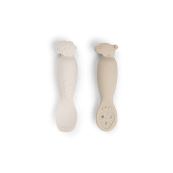 Done By Deer Learning Spoon Set Tiny Farm Sand | Cutlery
