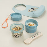 Done By Deer To Go 2 Way Snack Container Large | Croco Design Kids Container - My Little Thieves