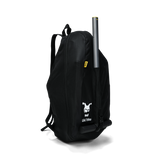 Black Doona Liki Trike Travel Bag, durable rip-stop fabric, with shoulder straps and a gray handle.