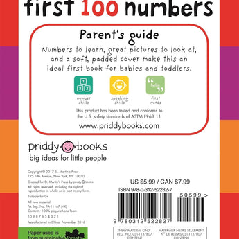 First 100 Numbers (First 100 Soft To Touch Board Books)