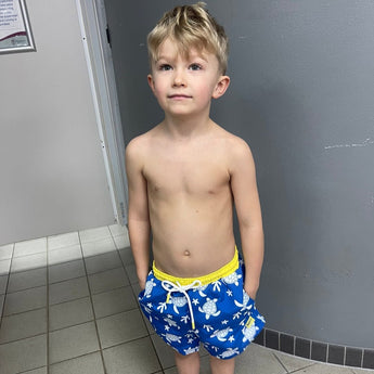 Glow In The Dark Magic Color Changing Swim Shorts For Kids | Swimwear Boy