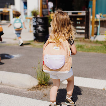 Hello Hossy Mini Creme Brulee backpack lifestyle photo