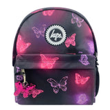 HYPE Pink and Purple Glow Butterfly iconic backpack official front image