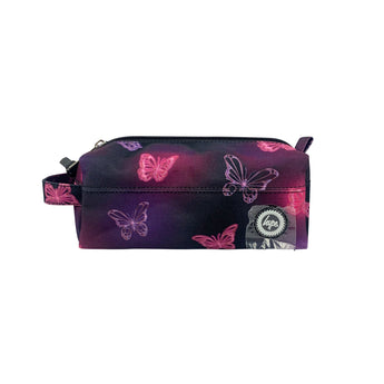 HYPE Pink and Purple Glow Butterfly pencil case official front image