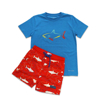 Holly And Beau Boys Color Changing Swim Shorts | Quick Dry Pool & Beach