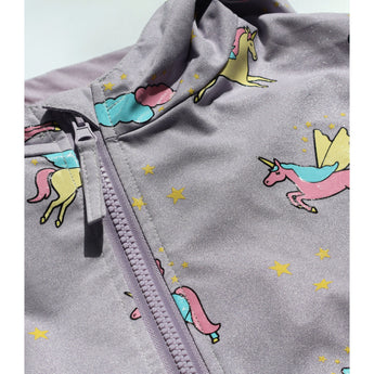 Holly And Beau Kids Color Changing Unicorn Raincoat | Waterproof Girls Coat