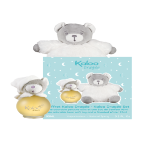 Kaloo Maxi Gift Set DragΓ©e Scented Water 95ml + Bear Plush Toy