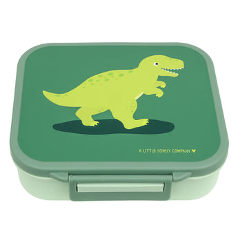 Square Lunch Box 3 Compartments - Dinosaur