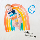 Lulujo Baby's First Year Milestone Blanket & Cards Set | Premium Muslin Gift - My Little Thieves