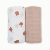Lulujo Cotton Muslin Swaddles 2 Pack | Ultra Soft Breathable Baby Blankets - My Little Thieves