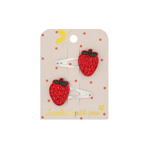 Elegant Fruit Inspired Hair Clips Handmade & Organic