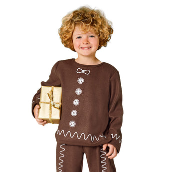 Mad Toys Kids Christmas Gingerbread Boy Costume | Sweet Holiday Dress Up