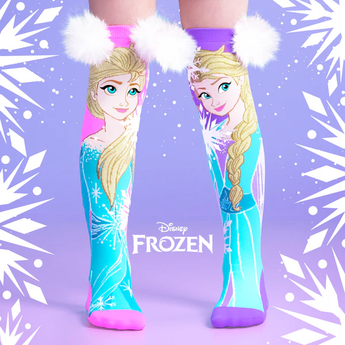Madmia Socks Frozen Elsa Pompom White