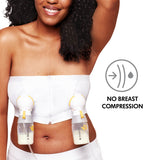 Medela - Easy Expression Hands-Free Pumping Bra White Small