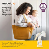 Medela Harmony Flex Manual Breast Pump | Portable & Lightweight Pump