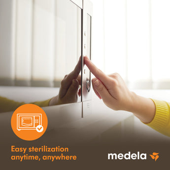 Medela Quick Clean Microwave Sterilization Bags | 99.9% Bacteria Elimination