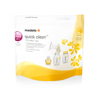 Medela Quick Clean Microwave Sterilization Bags | 99.9% Bacteria Elimination