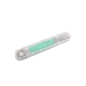 Melii Detachable Spoon & Fork with Carrying Case - Green & Grey