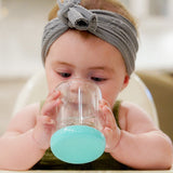 Melii Double Walled Bear Plastic Cup Turquoise & Green 145ml 2 pcs