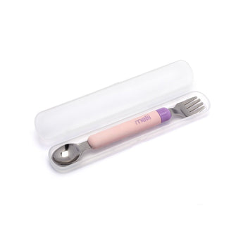 Melii Kids Portable Detachable Spoon & Fork Set With Case | On The Go Cutlery - My Little Thieves