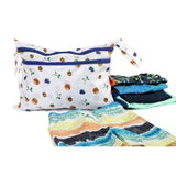 Melii - Multi Purpose Waterproof Wet Bag - White & Navy Bear