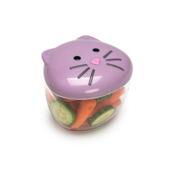 Melii Snack Container Purple Cat