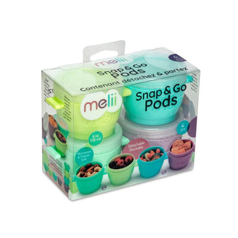 Melii Snap & Go pods 4oz, 4 pcs Multi Color