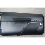 Black MiaMily 24-inch check-in luggage with a sleek design, top handle, and TSA lock.