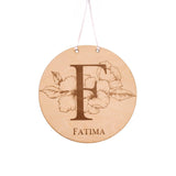 Mommy's Charms Personalized Wooden Initial Name Sign | Wooden Sign